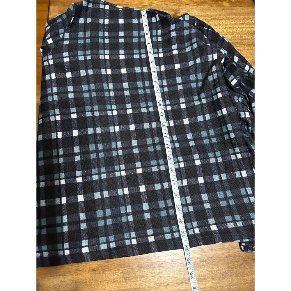 Plaid Open Front Cardigan Size Small - Picture 5 of 5